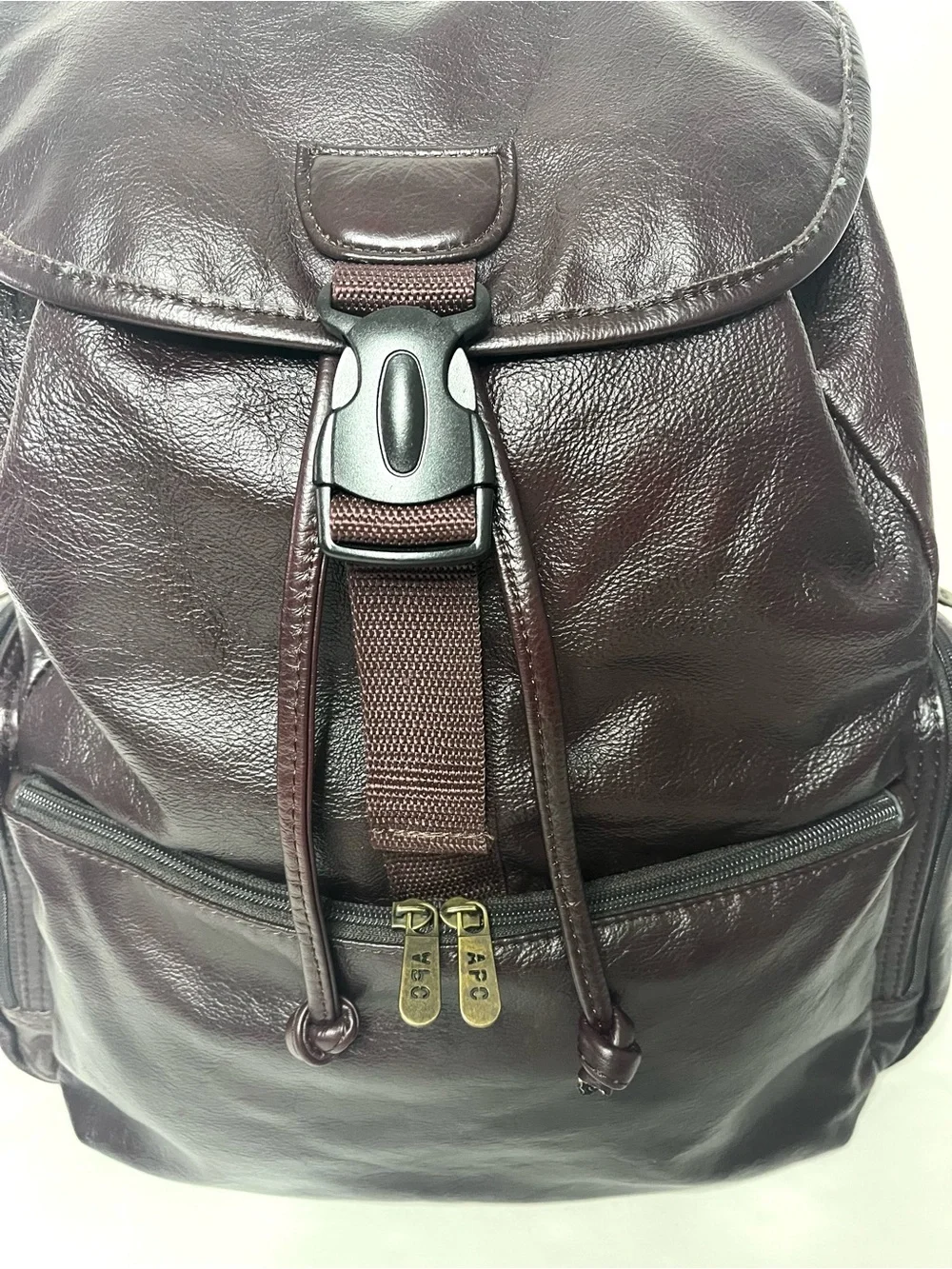 Amerileather Jumbo Dark Brown Leather Backpack - Unisex